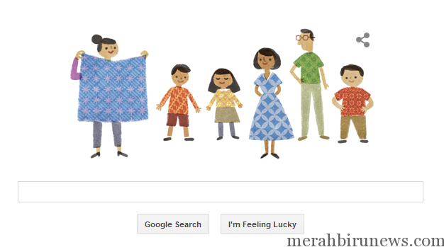 Tampilan Google Pada Hari Batik (google)