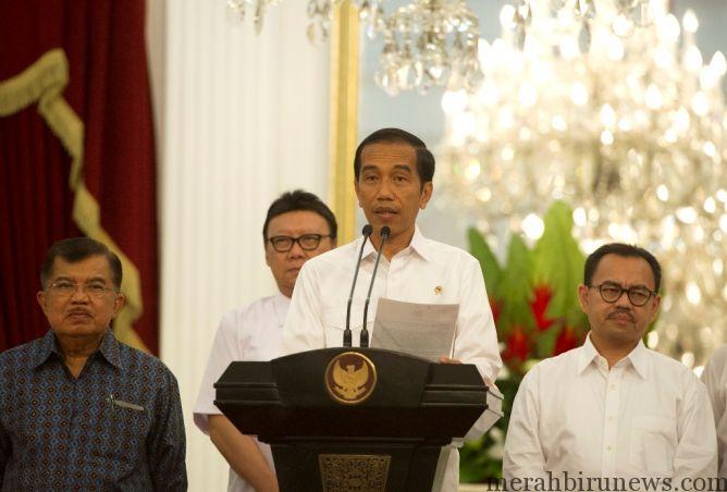 Presiden Joko Widodo mengumumkan kenaikan harga BBM/Ant/ANDIKA WAHYU