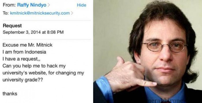 Mahasiswa Indonesia Ini Diejek ‘Hacker’ Terkenal Email Mahasiswa Indonesia Diledek Hacker Kevin Mitnick