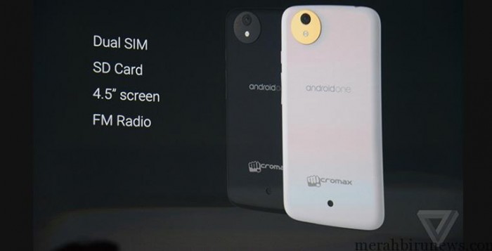 Keren ! Evercoss Ditunjuk Google Garap Android One Smartphone Android One dari Micromax (kompas Tekno)