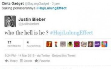 Justin Bieber #HajiLulungEffect