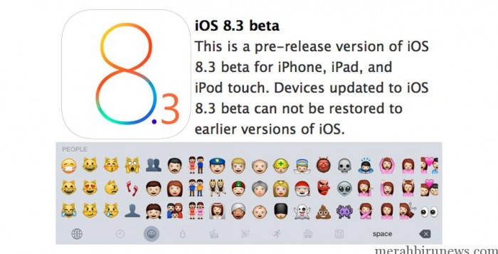 iOS 8.3 Beta jadi trending topic di twitter karena emojinya