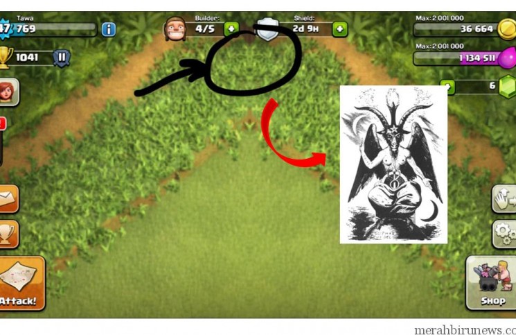 Ngeri, Benarkah Ada Sosok Misterius Dalam Game COC (Clash Of Clans) ? Sosok Misterius Di Game Clash Of Clans COC