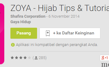 Inilah 4 Aplikasi Android Tutorial Hijab Populer ZOYA Hijab Tips Tutorial Apl Android di Google Play