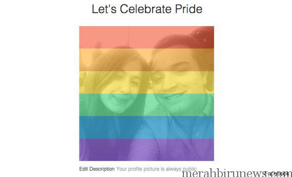 Profil Pelangi Facebook Lets Celebrate Pride Dukungan Facebook Pernikahan Sejenis