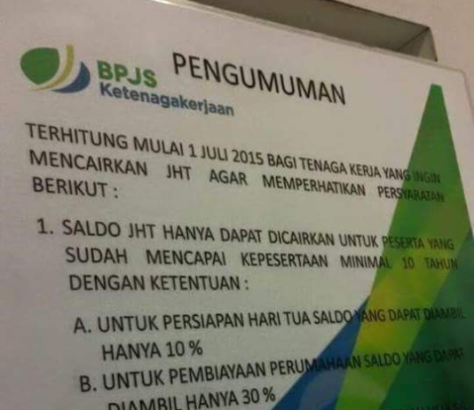 Info Baru Dana BPJS Jaminan Hari Tua Baru Bisa Diambil Setelah 10 Tahun BPJS Jaminan Hari Tua Baru_Bisa Diambil Setelah 10 Tahun