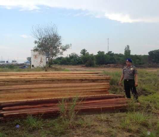 8 Kubik Kayu Tak Berdokumen Diamankan Satlan Polair