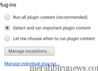 plugin settings detect and run- mportant