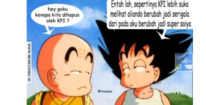 Bermunculan Meme Dragon Ball Sindir Penghapusan Kartun Dragon Ball Oleh KPI Meme Dragon Ball Sindir Penghapusan Kartun Dragon Ball Oleh KPI 1