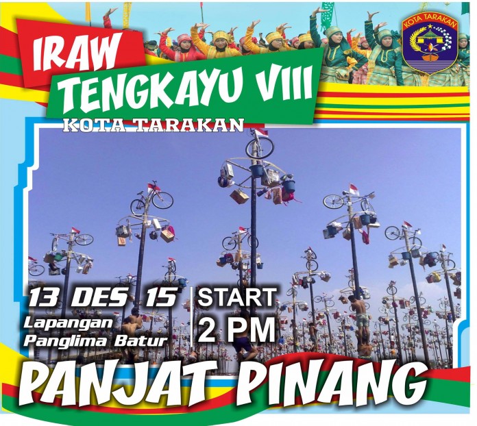 Festival IRAW Tengkayu 2015 Kota Tarakan - Panjat Pinang