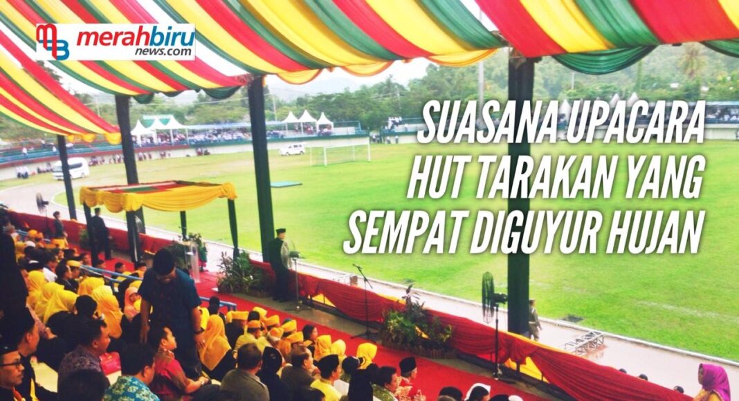 Upacara HUT 18 Tarakan Diguyur Hujan, Listrik Handal Jadi Kado Indah
