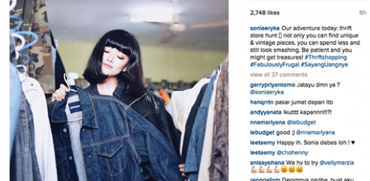 #SayangUangnya, Sonia Eryka Lebih Suka Belanja Baju Bekas