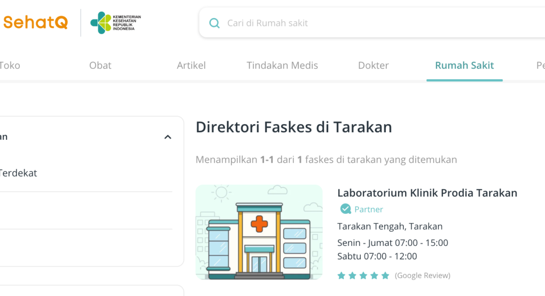 SehatQ.com Direktori Fasilitas Kesehatan
