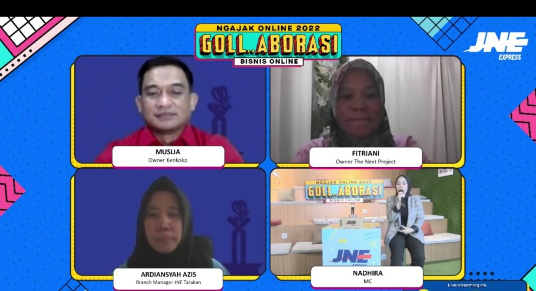 Keseruan JNE GollAborasi Ngajak Online 2022 Kupas Media Sosial Jadi Kunci Kembangkan UMKM Tarakan di Masa Pandemi